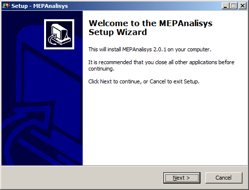 Screenshot MEPAnasisys installer